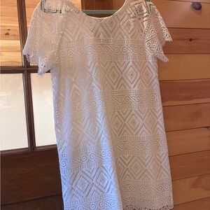 Elegant White Lace Dress